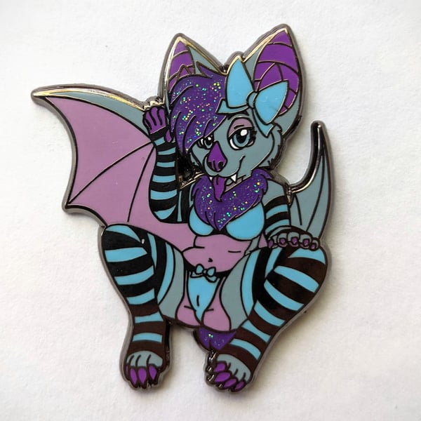 Image of Berry Batty Enamel Pin