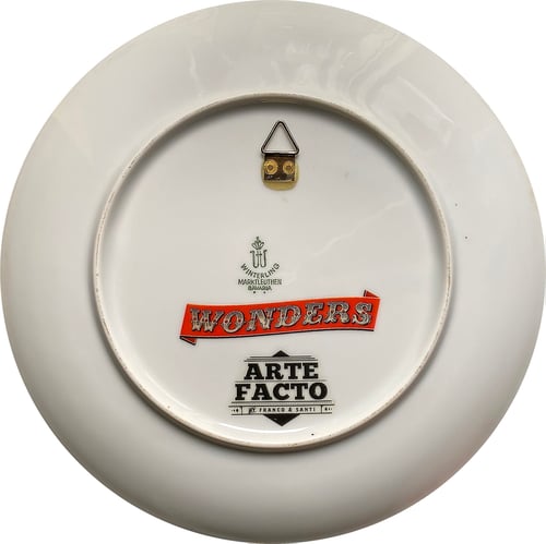 Image of Kaleidoscope A - Vintage German porcelain plate - UNIQUE PIECE - #0771