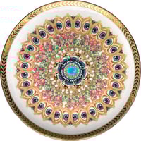 Image 1 of Kaleidoscope C - Vintage German porcelain plate - UNIQUE PIECE - #0771