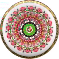Image 1 of Kaleidoscope E - Vintage German porcelain plate - UNIQUE PIECE - #0771