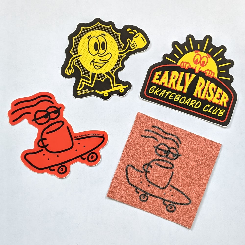 Image of Early Riser Skateboard Club Sticker Pack