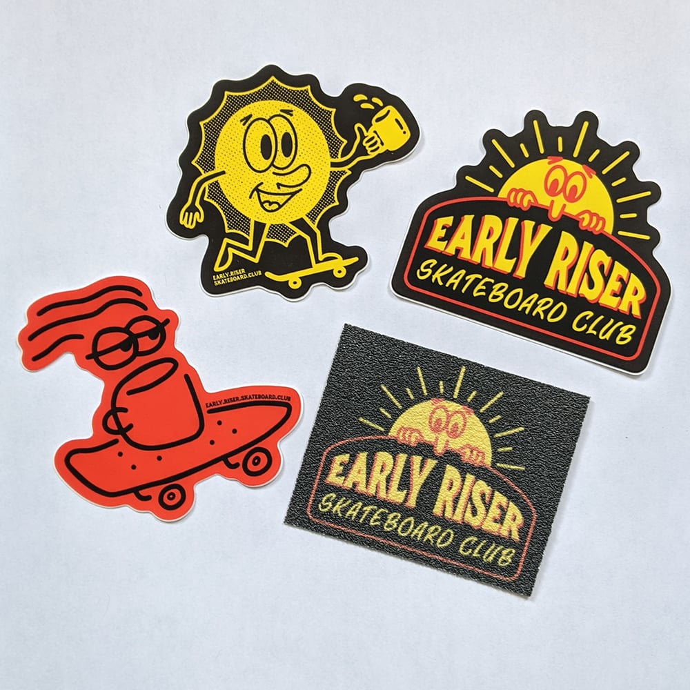 Image of Early Riser Skateboard Club Sticker Pack