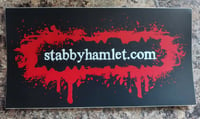Stabbyhamlet.com bumper sticker