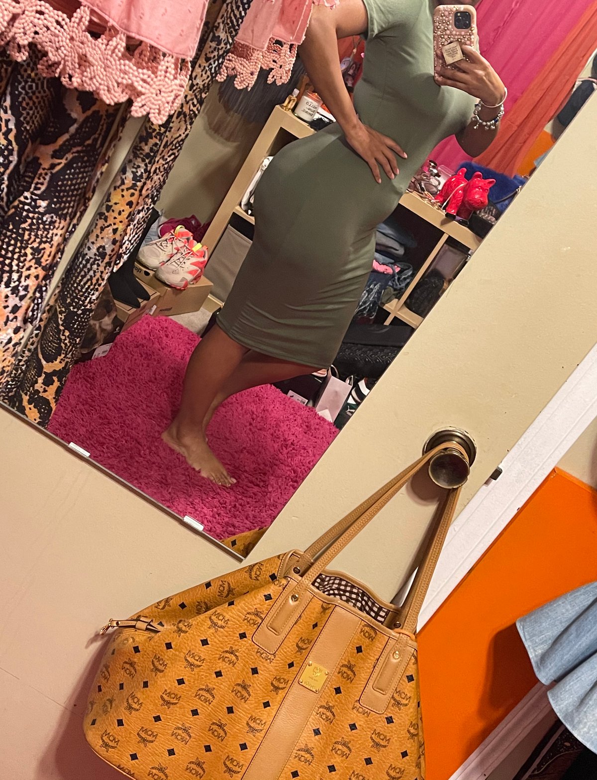Image of V-NECK MIDI DRESSES