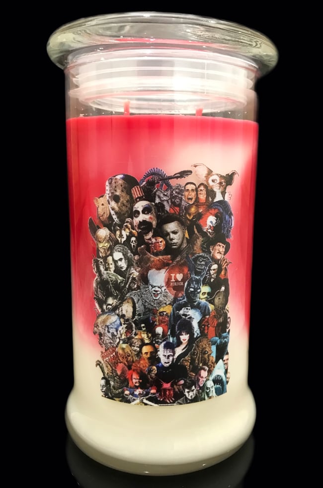 Bloody Horror Collage Candle
