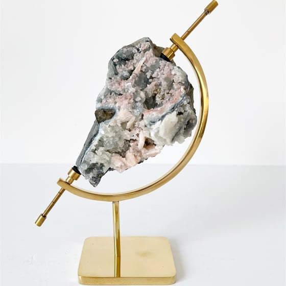 Image of Zeolite no.52 + Brass Arc Stand