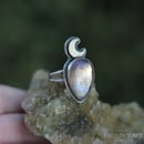 Image 2 of Crescent Sterling Silver Ring Size US 6