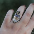 Image 5 of Crescent Sterling Silver Ring Size US 6