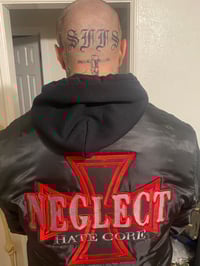 Image 2 of Neglect - Black Bomber Jacket