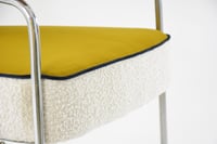 Image 4 of Fauteuil chromé tricolore jaune