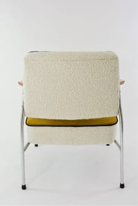 Image 3 of Fauteuil chromé tricolore jaune