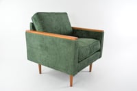 Image 1 of Fauteuil cube vert sapin