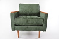 Image 5 of Fauteuil cube vert sapin
