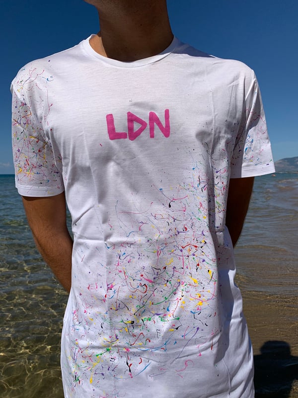 Image of custom hand painted t-shirt