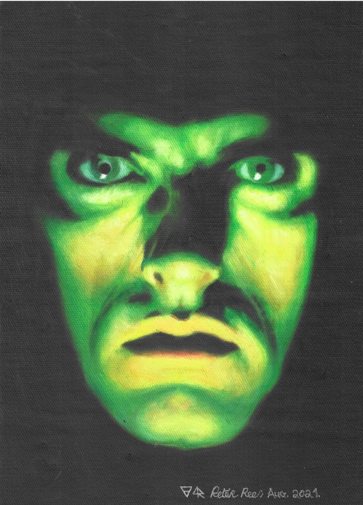 Image of Creepy Green Light limited edition artprint 