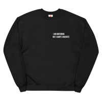 Image 2 of Black unisex sweatshirt