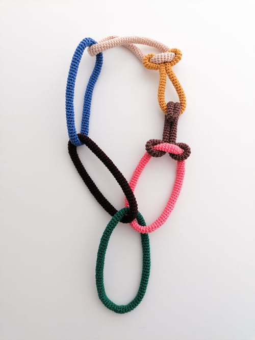 Image of Crochet Chains on Hook Necklace 