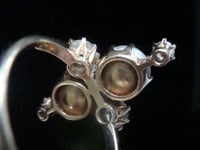 Image 5 of EDWARDIAN 18CT YELLOW GOLD LARGE NATURAL PEARL & OLD CUT DIAMOND CLUSTER RING