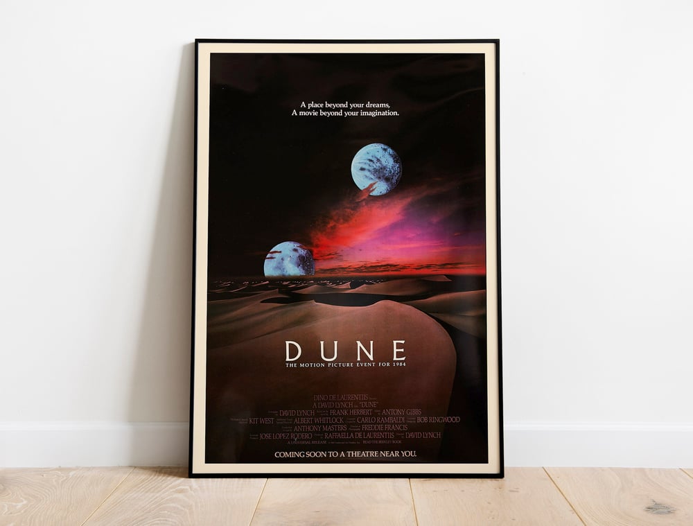 Dune (1984) - David Lynch Retro Sci-Fi Movie Poster