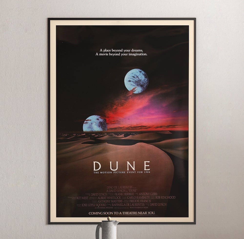 Dune (1984) - David Lynch Retro Sci-Fi Movie Poster