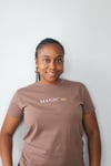 Ladies Taupe Magic Tee