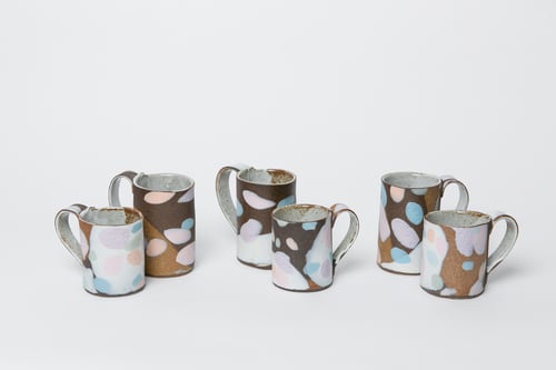 Image of Tall Mug - Dark Brown Pastel Camo 