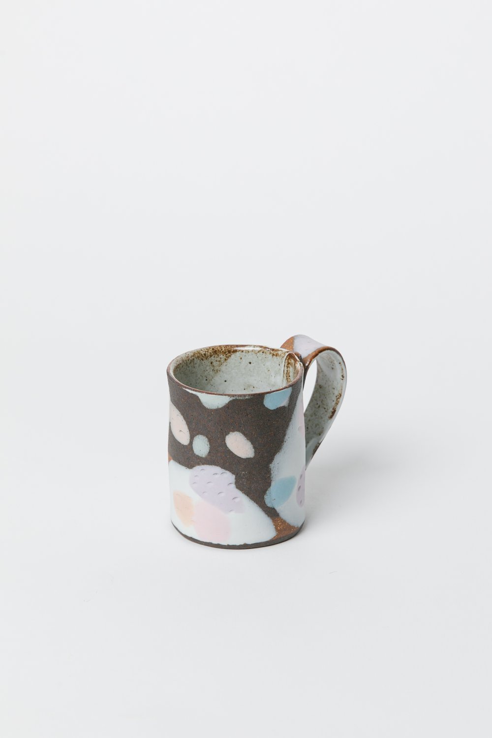 Image of Dark Brown Pastel Camo - Regular Handled Mug