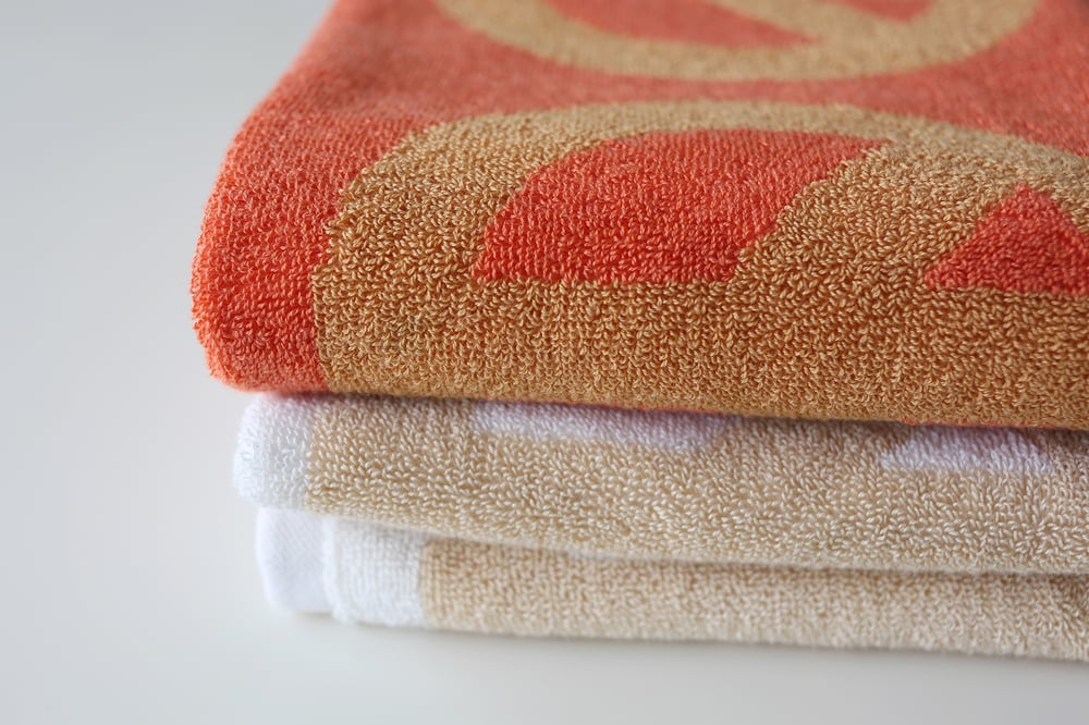 Image of KID Towel <div>Orange & Coral</div>