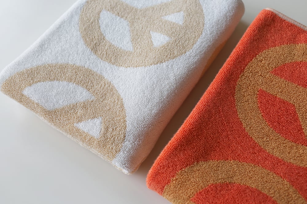 Image of KID Towel <div>Orange & Coral</div>