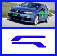 Image 2 of X2 Wing Mirror Sticker Decals For Vw Golf Mk6 