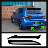 Image 1 of X2 Vw Golf Mk6 R only Rear Reflector Stickers