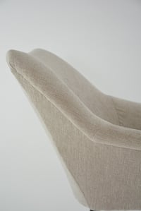 Image 5 of Fauteuil Coquille carrée beige chiné