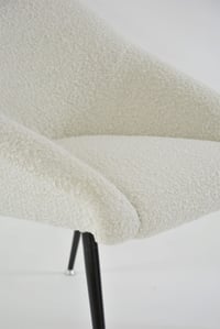 Image 5 of Fauteuils coquille bouclette crème