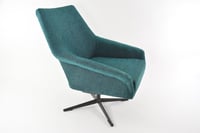 Image 1 of Fauteuil coquille pivotante XL verte