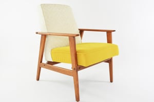 Image of Fauteuil FOX bicolore jaune