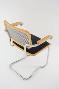 Image 3 of Chaises type Cesca pieds de poule noir & velours