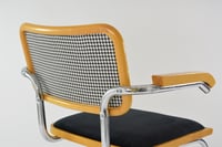 Image 4 of Chaises type Cesca pieds de poule noir & velours