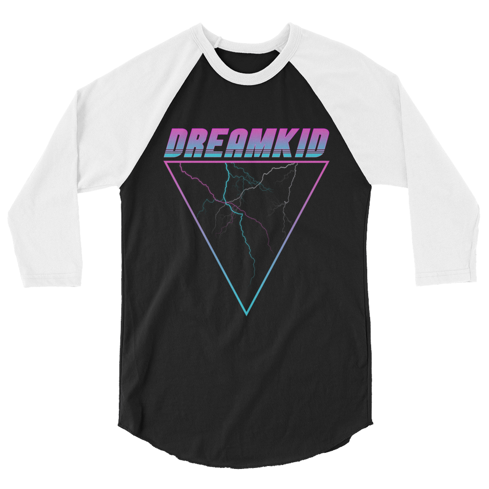 BOLT BASEBALL TEE (Black/White)