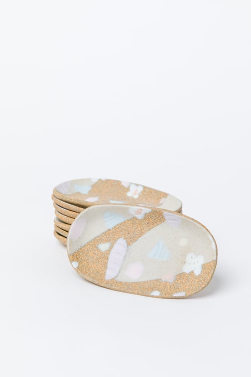 Image of Candy Pastel Flowers - Small Oval Dish