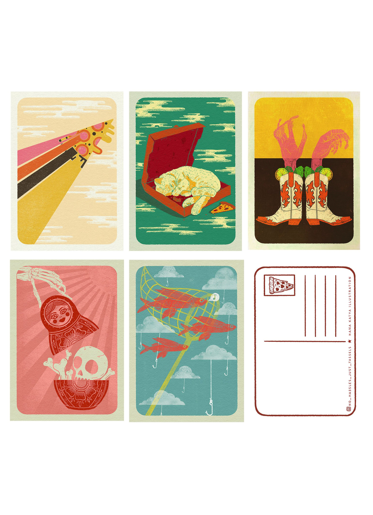 Image of Postcard Set of 5 (Free Shipping)