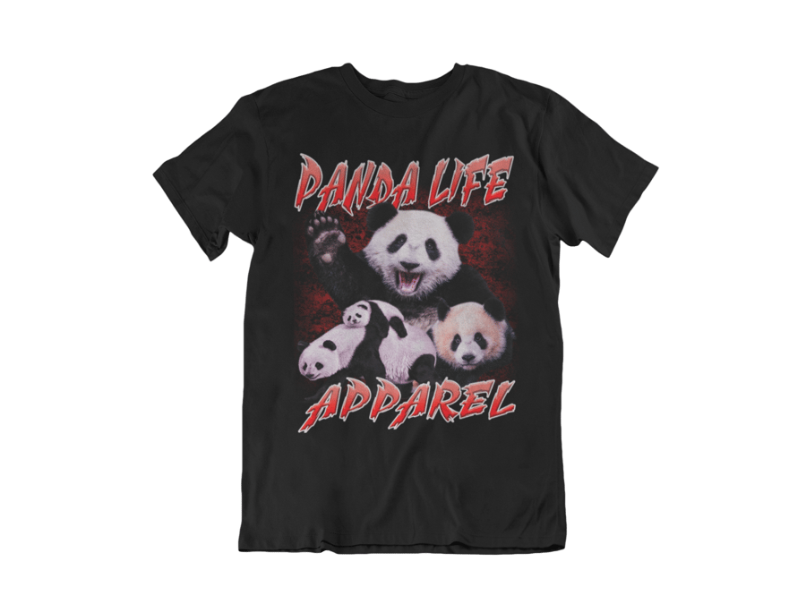 Image of Panda Bear 90s Rap tshirt #2