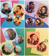 Radiant Iridescent Acrylic Keychain Charms