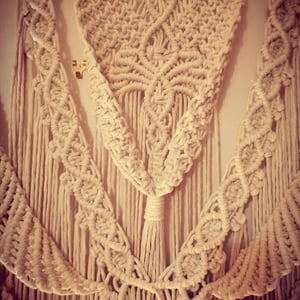 Extra large macrame wedding backdrop