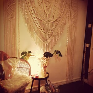 Extra large macrame wedding backdrop