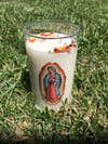Orange Guadalupe Candle 