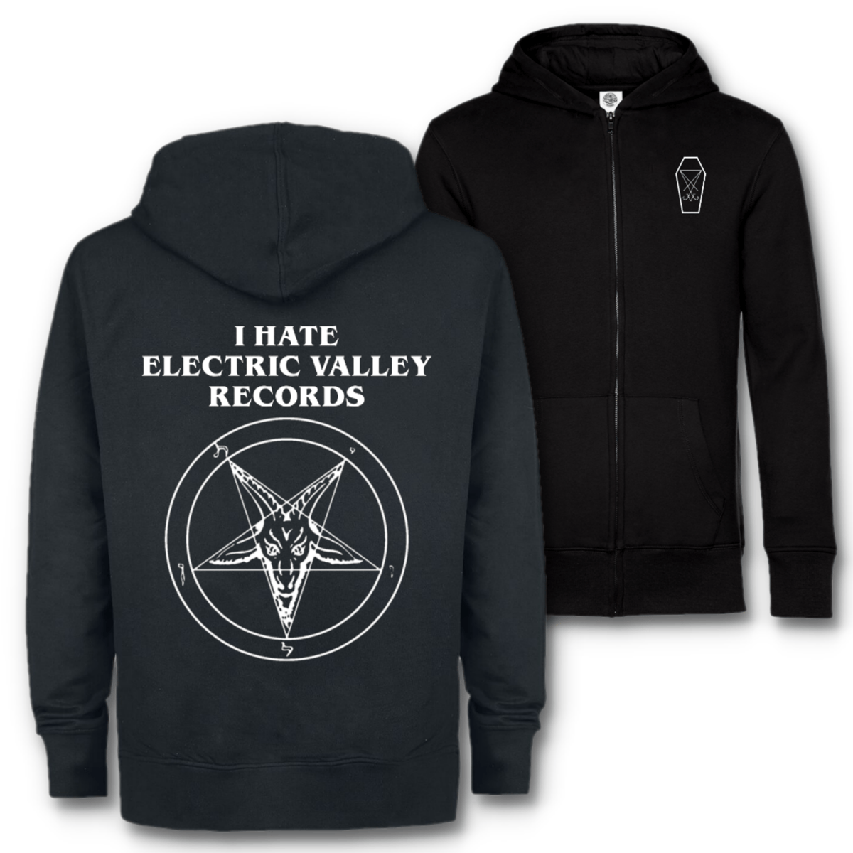 Image of I Hate Electric Valley Records Zip Hoodie