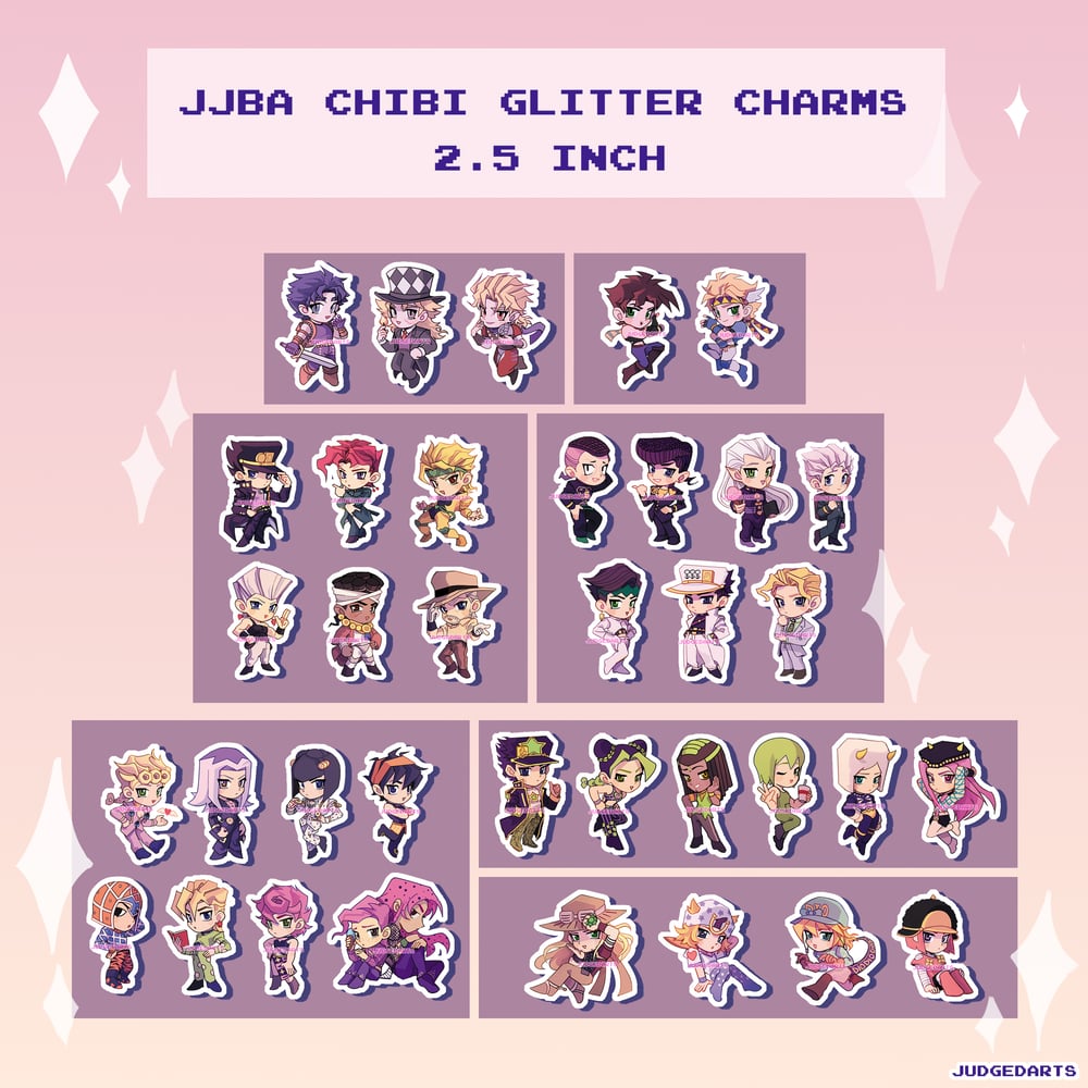 JJ Chibi Glitter Charms