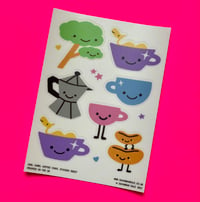 Cool Camel Coffee Mini Sticker Sheet