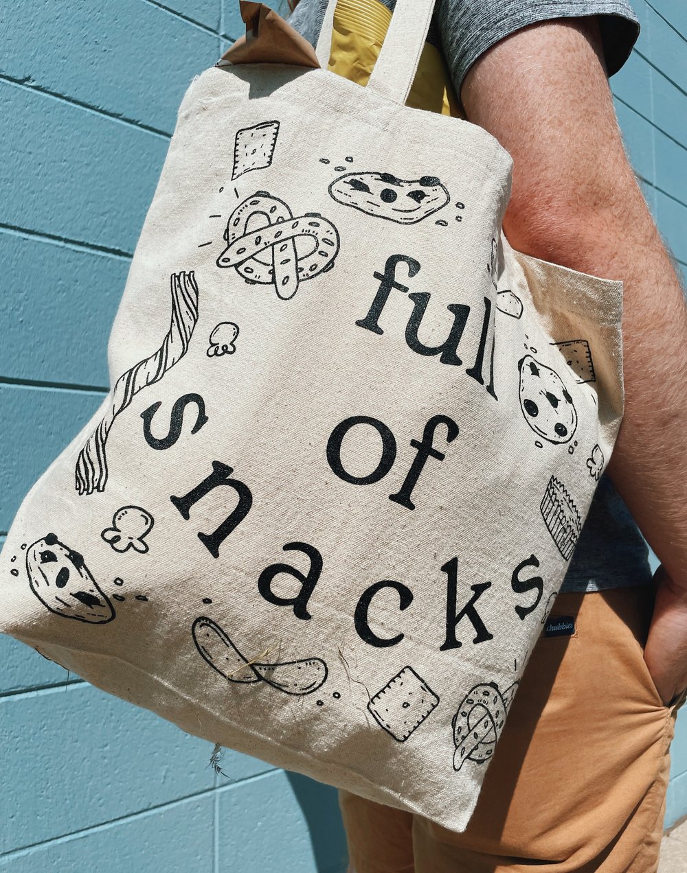 Image of Full of Snacks Tote Bag 