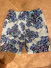 Image 1 of Light Blue Mayer Bear Swim Trunks